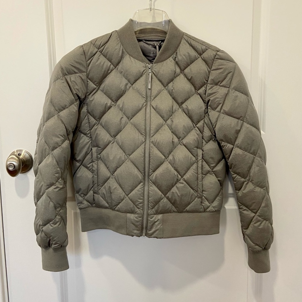 Quilted baseball jacket